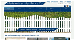 Desktop Screenshot of marleauherculesfence.com